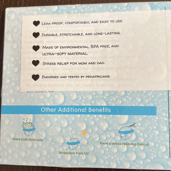 NWT Walnut Tree Infant Love Baby Essential Shower Cap Hat for Bath Time! - Picture 3 of 8